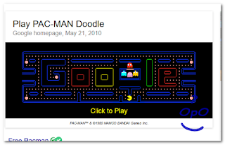 OpO ~ Bermain Game Pac-Man Dengan Google