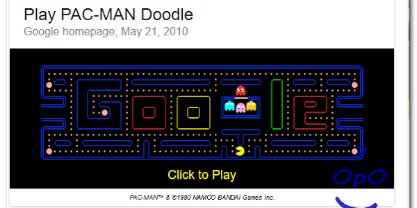 Bermain Game Pac-Man Dengan Google