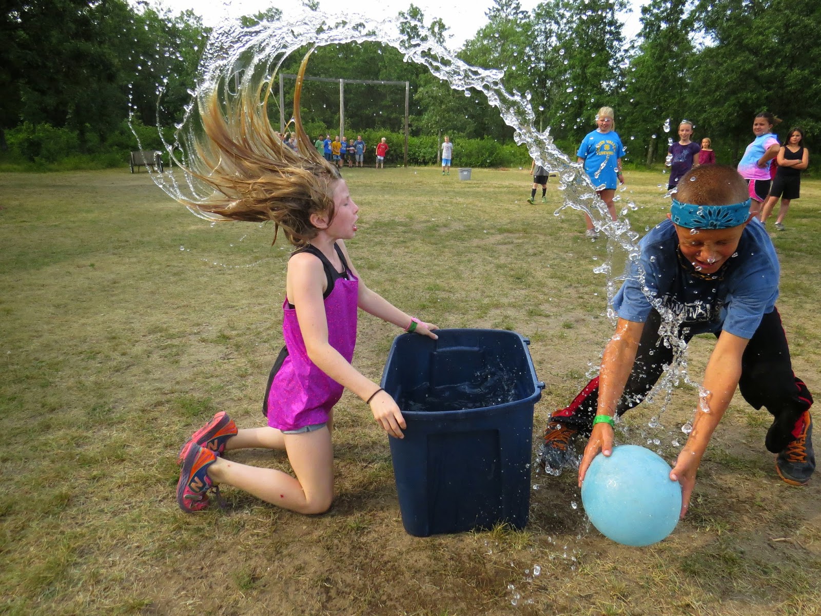 Summers of Pathways Water Kick Ball!
