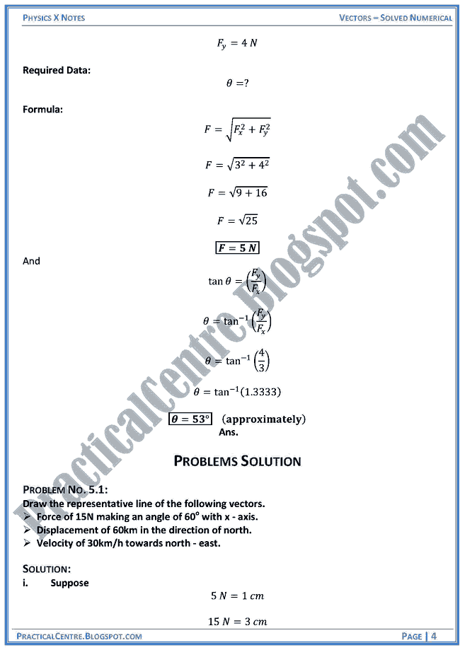 vectors-solved numericals-example-and-problem-physics-x