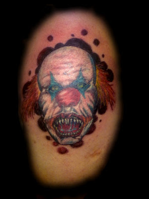 Tatuaje de Payaso Diabólico