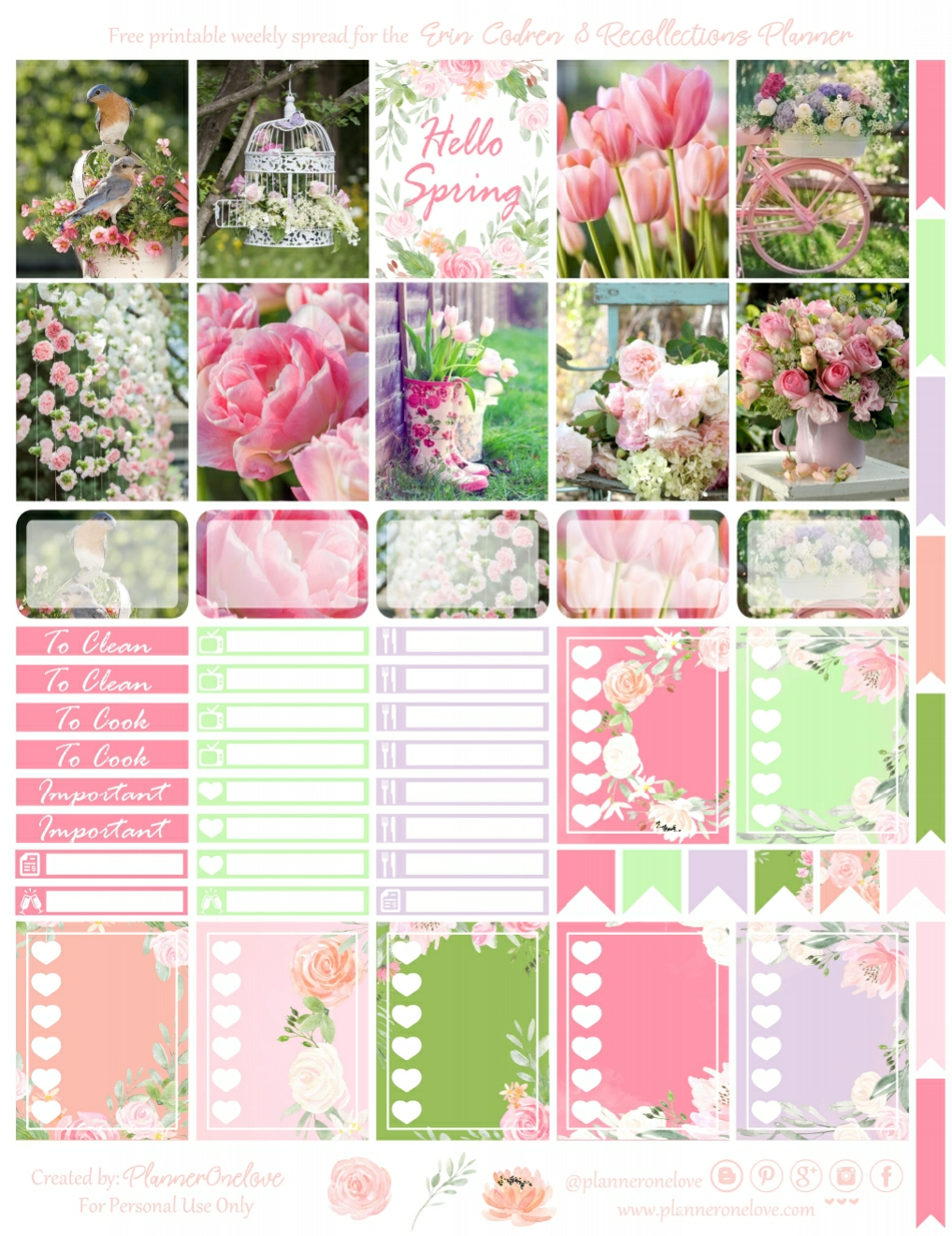 Free Printable Spring Planner Stickers — Design Lovely Studio