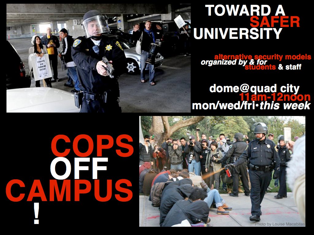 reclaim UC For Safer Campuses (UC Davis Teachouts And UC Berkeley CRP