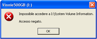 Finestra errore Accesso negato in Windows