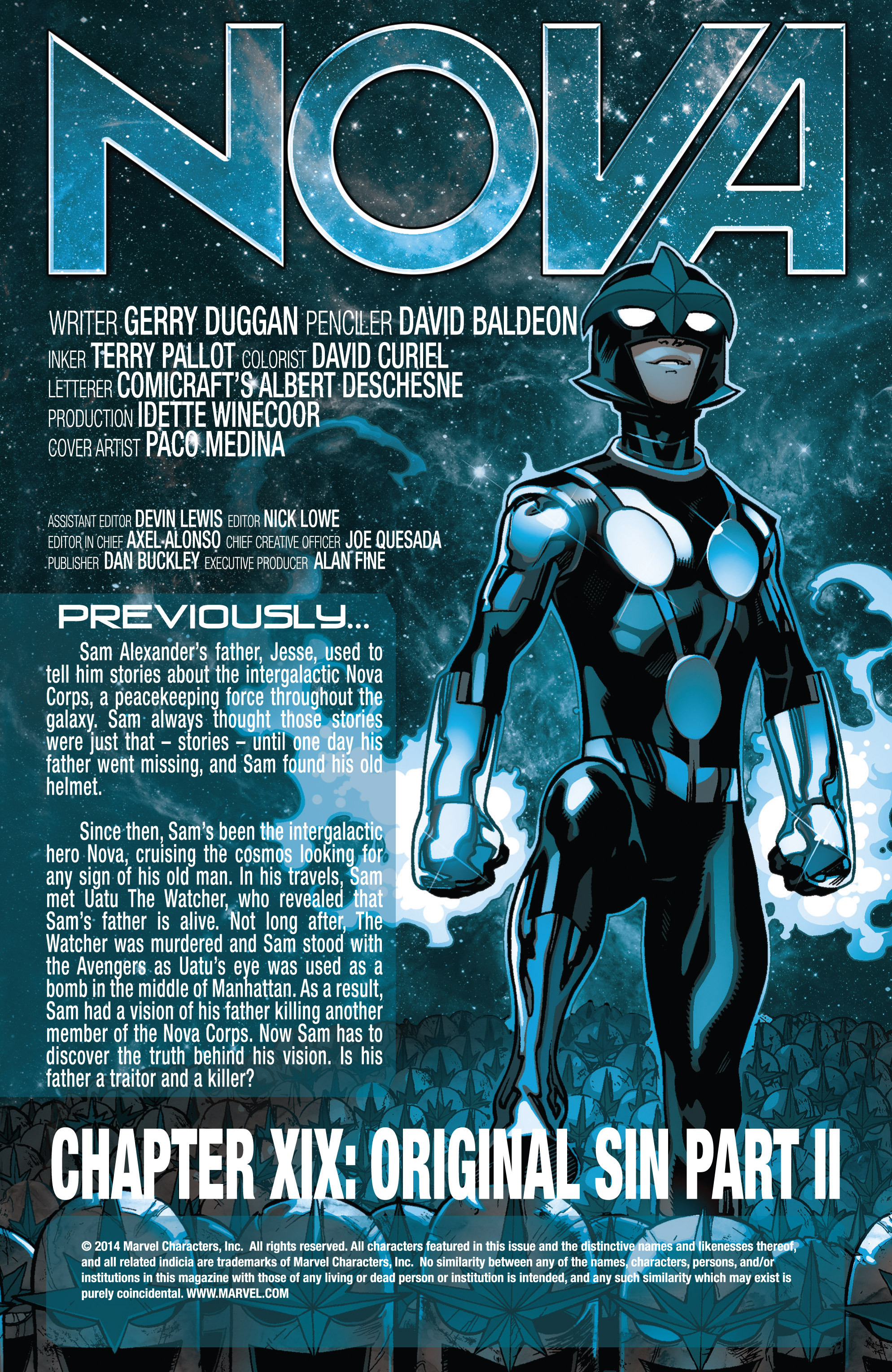 Read online Nova (2013) comic -  Issue #19 - 2