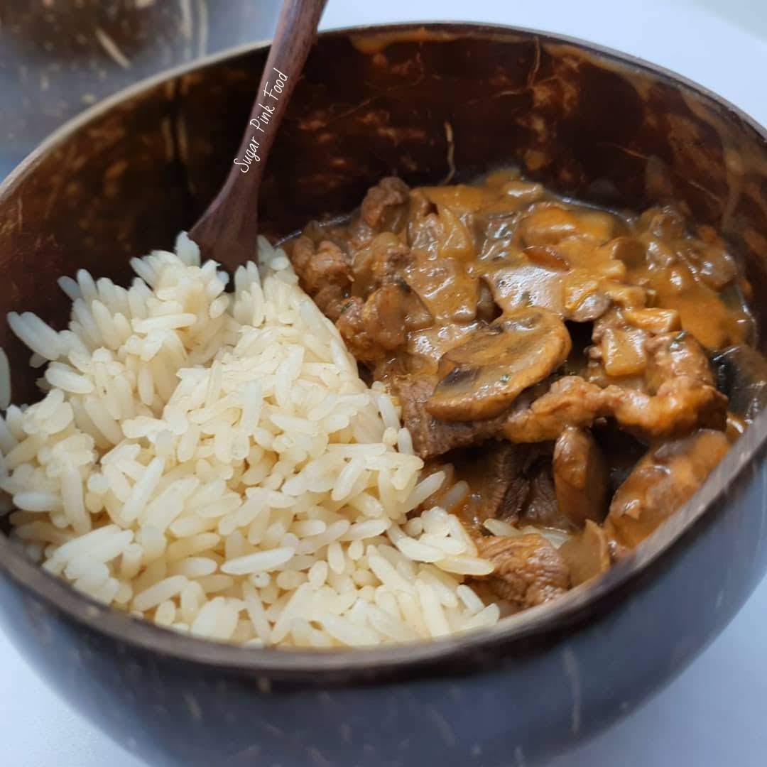Low Fat Creamy Beef Stroganoff Recipe Slimming Friendly Sugar Pink