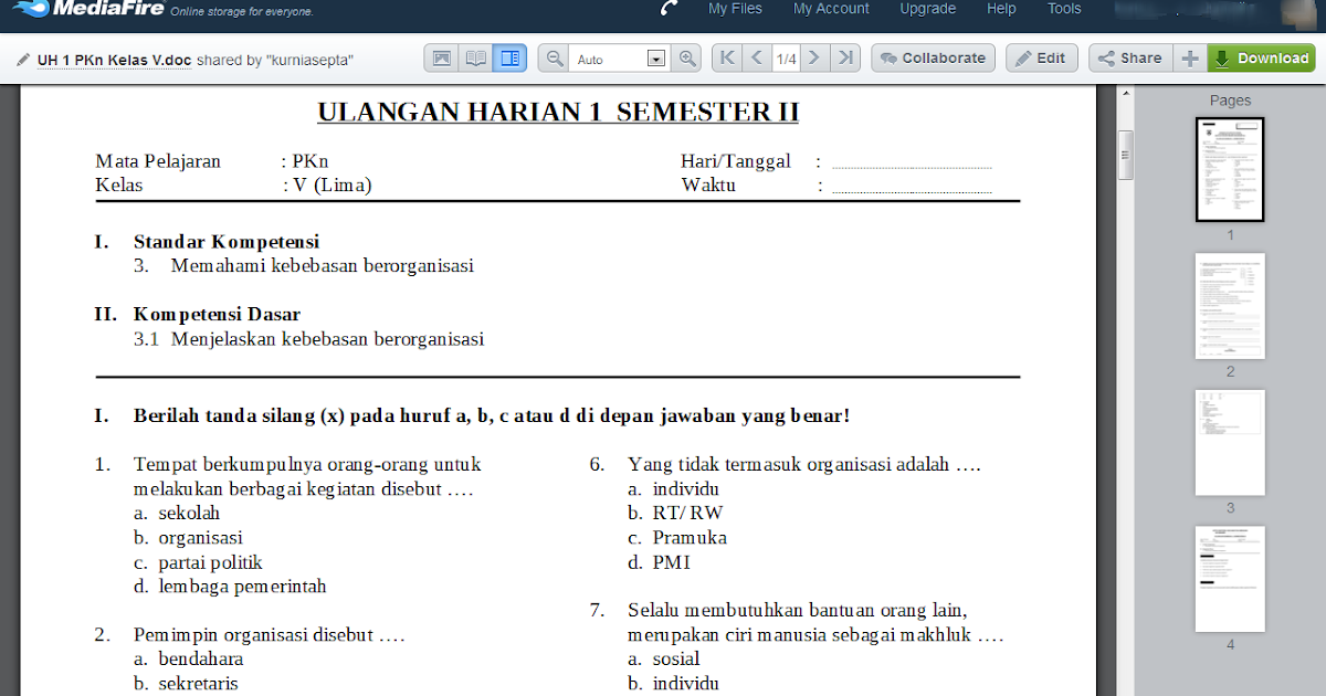 Soal bahasa inggris kelas 4 tentang family picture