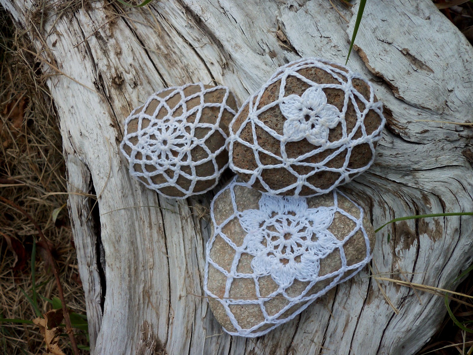 Make The Best of Things Crocheted Rocks.