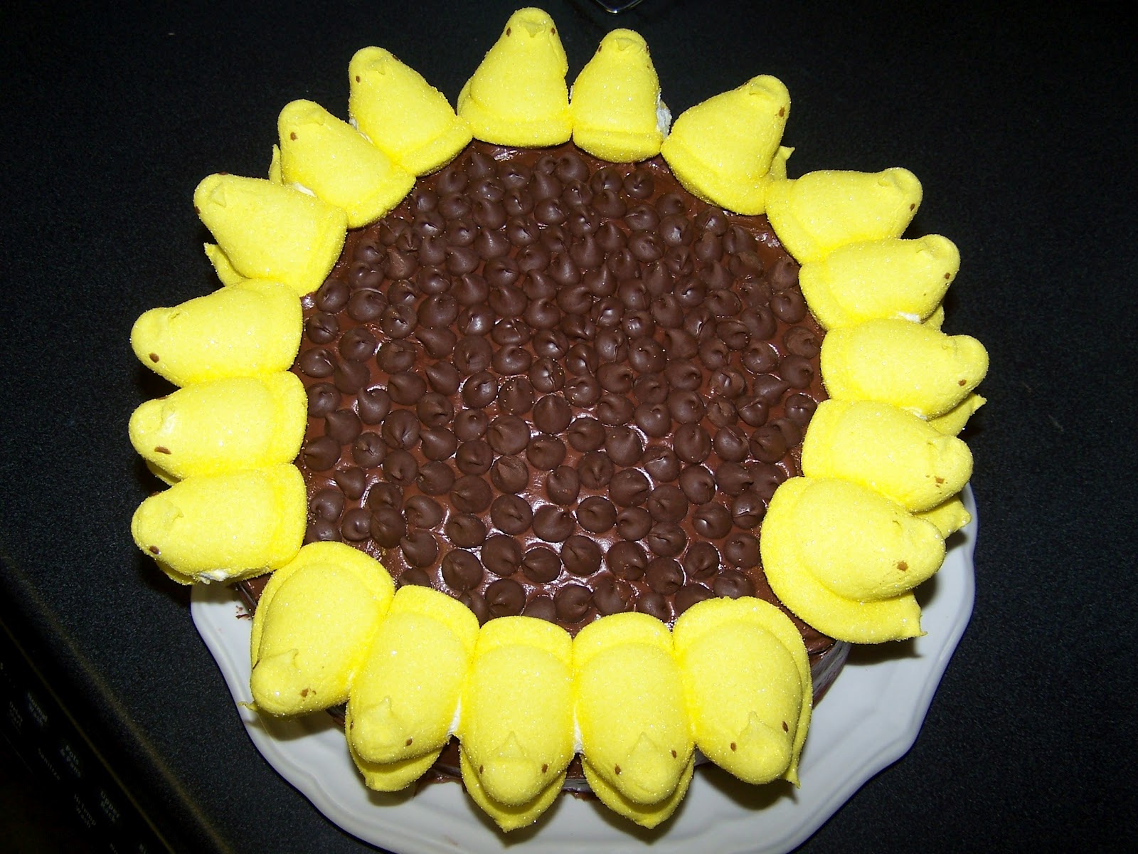 Straw Bee's Events Peeps Sunflower Cake