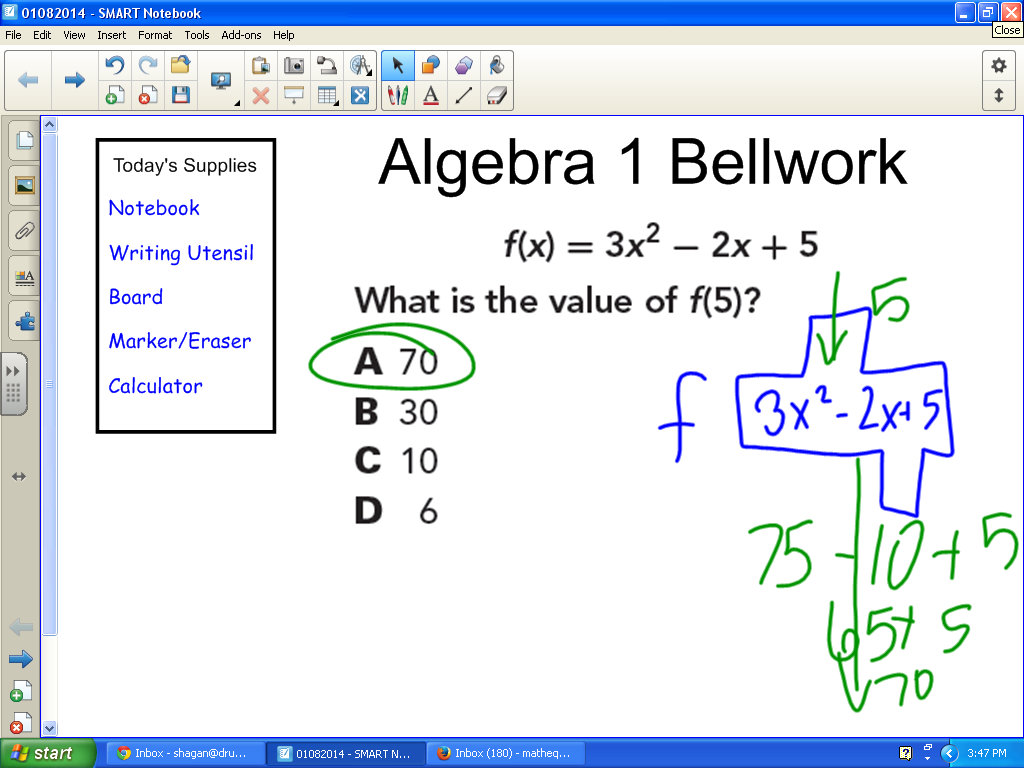 Math = Love: A Bellwork Addition