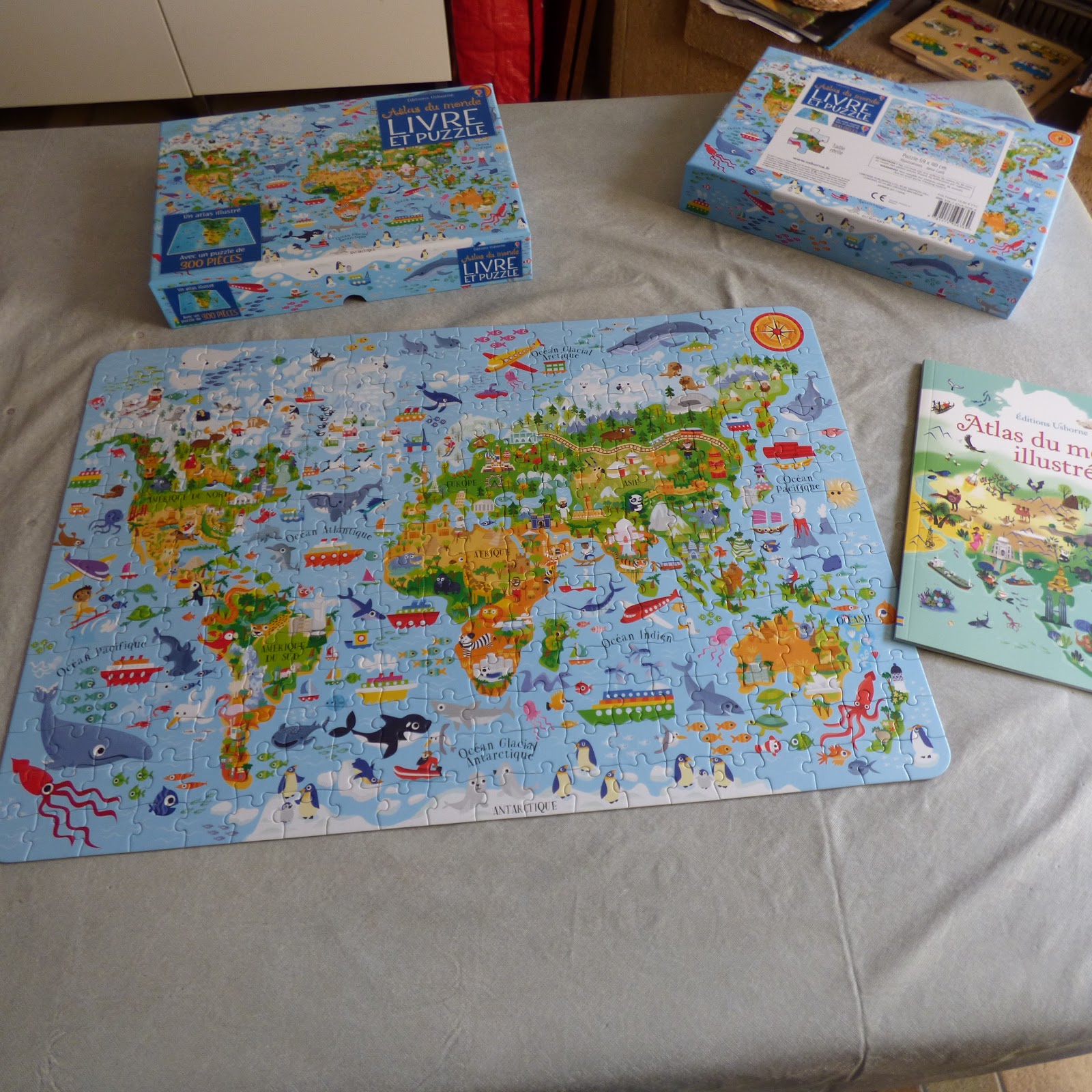 atlas du monde continents