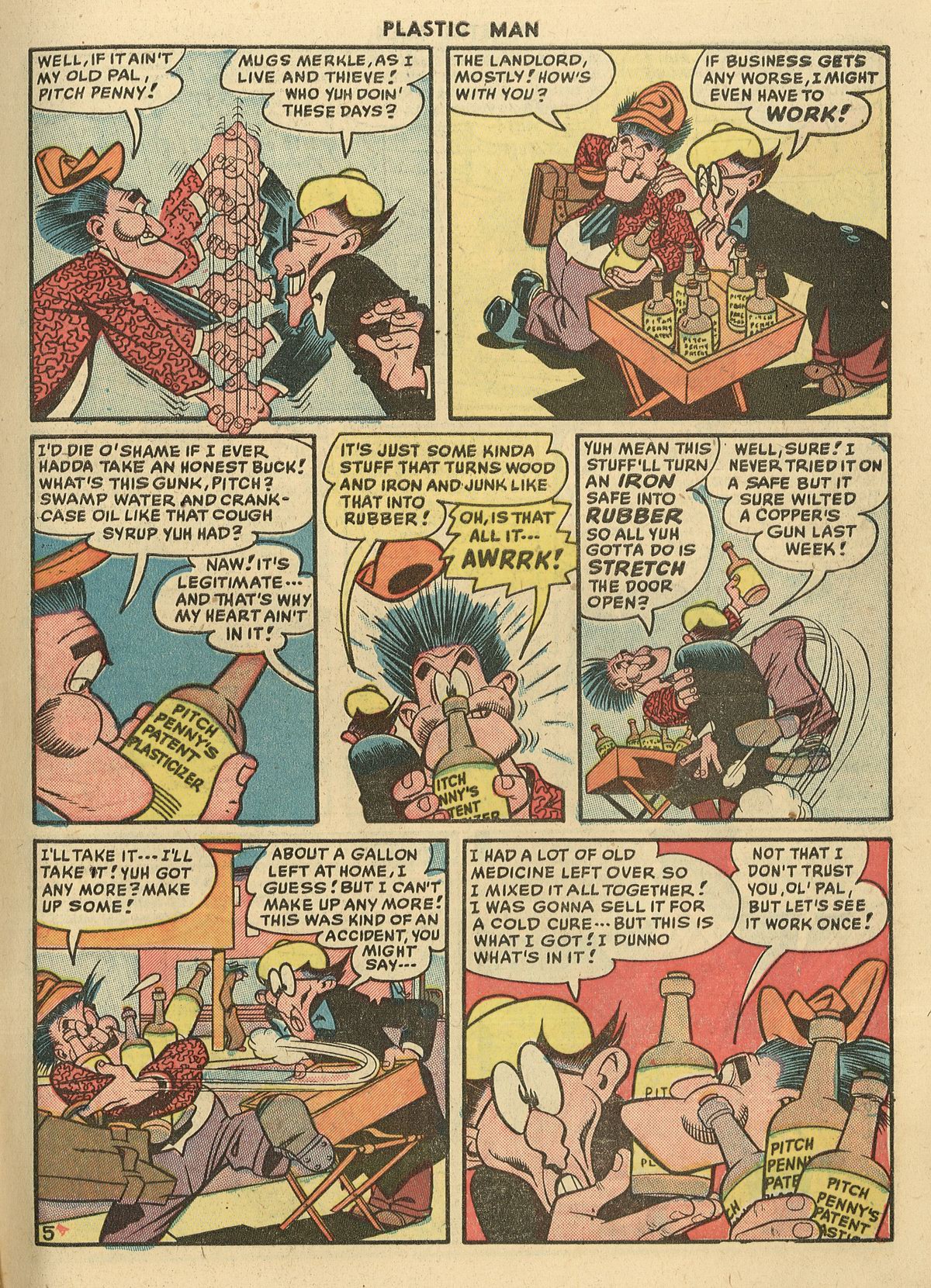 Read online Plastic Man (1943) comic -  Issue #22 - 7