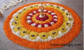 Flower kolam Flower kolam