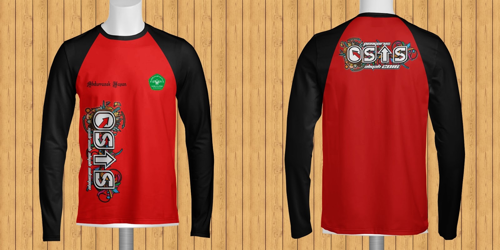 contoh desain kaos osis Abdurrazak hasan contoh desain kaos osis Abdurrazak hasan