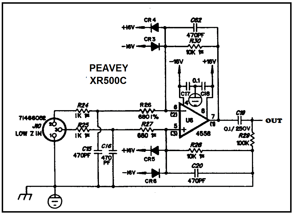 MIC PREAMP PEAVEY AUDIO SCHEMATICS COLLECTIONAUDIO SCHEMATICS COLLECTION
