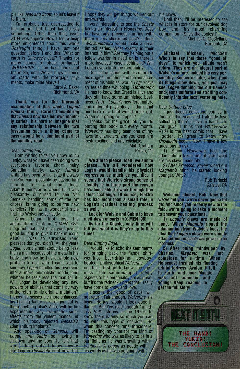 Read online Wolverine (1988) comic -  Issue #108 - 23