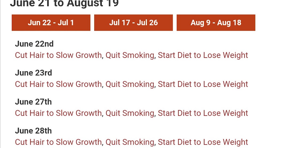 Days To Cut Hair For Growth 2019 - idesignque