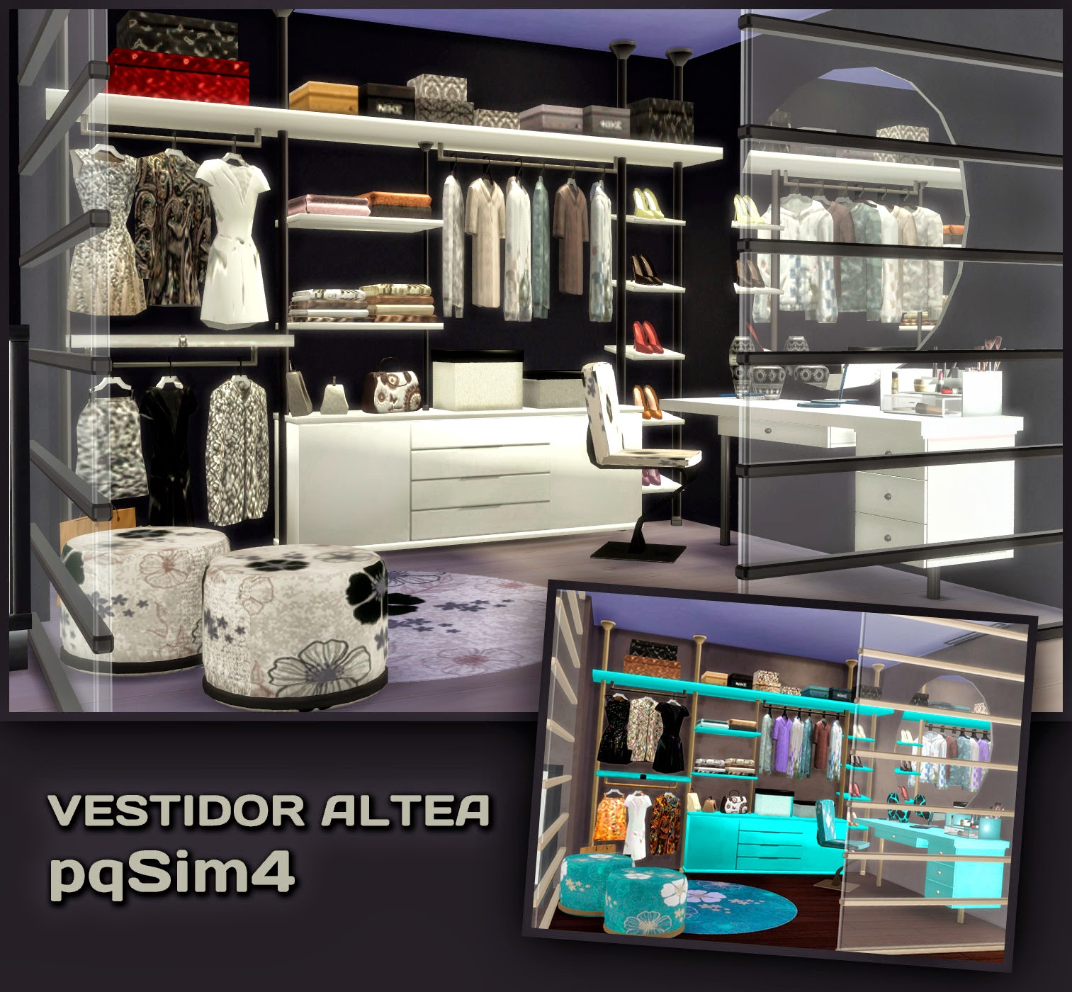 Vestidor Altea Sims 4 Custom Content