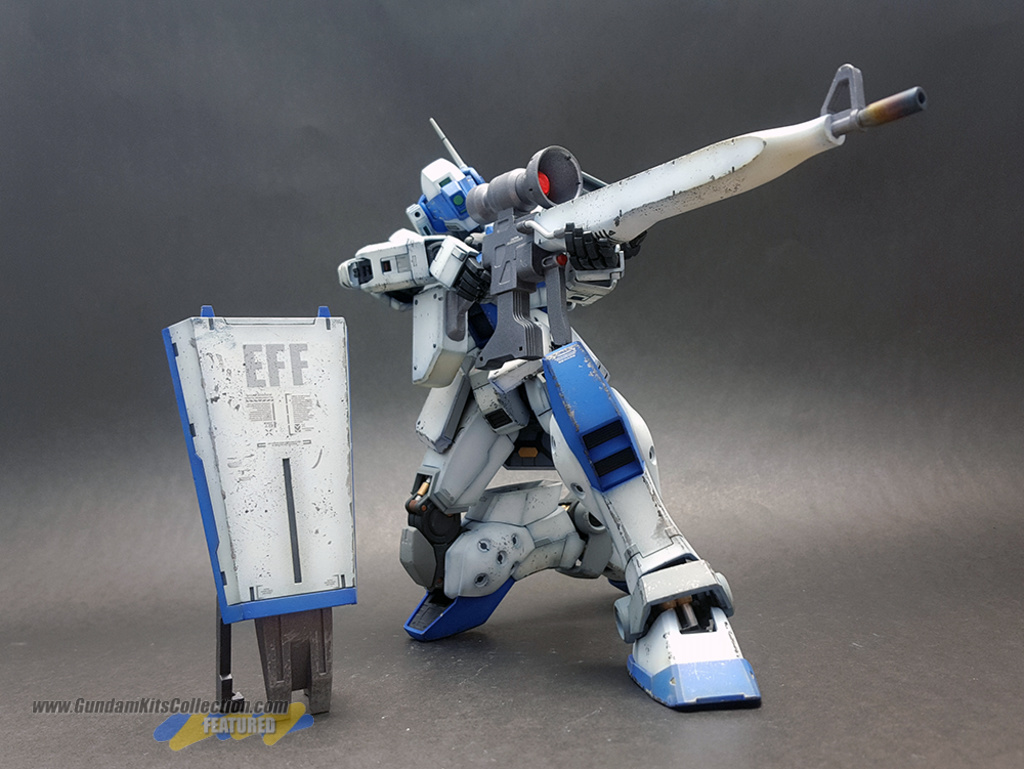 Painted Build: MG 1/100 GM Sniper II White Dingo Team Custom