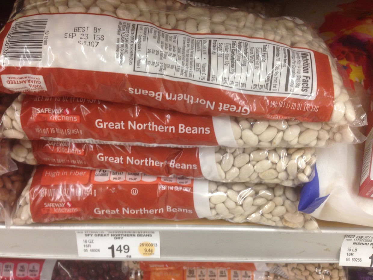 Healthy Grocery Great Northern Beans, Dry, 1 lb, Safeway Kitchens