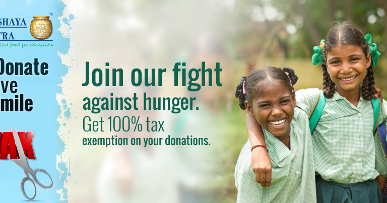 Tax Deduction On Donations A Win Win For The Donor And Beneficiary Akshaya Patra