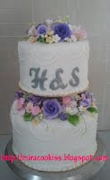 2-tier wedding cake