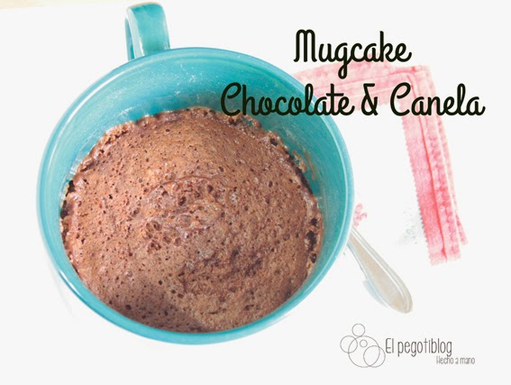Receta mugcake de chocolate y canela (sin huevo)