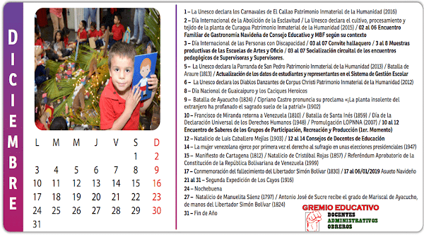 CALENDARIO ESCOLAR DICIEMBRE 2018, 17 al 06/01/2019 Asueto Navideño CALENDARIO ESCOLAR DICIEMBRE 2018, 17 al 06/01/2019 Asueto Navideño