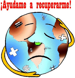 Día de la Tierra Dibujo de la Tierra herida por el Día de la Tierra