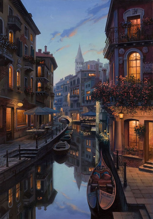 21-Placidity-Evgeny-Lushpin-Scenes-of-Realistic-Night-Time-Paintings-www-designstack-co