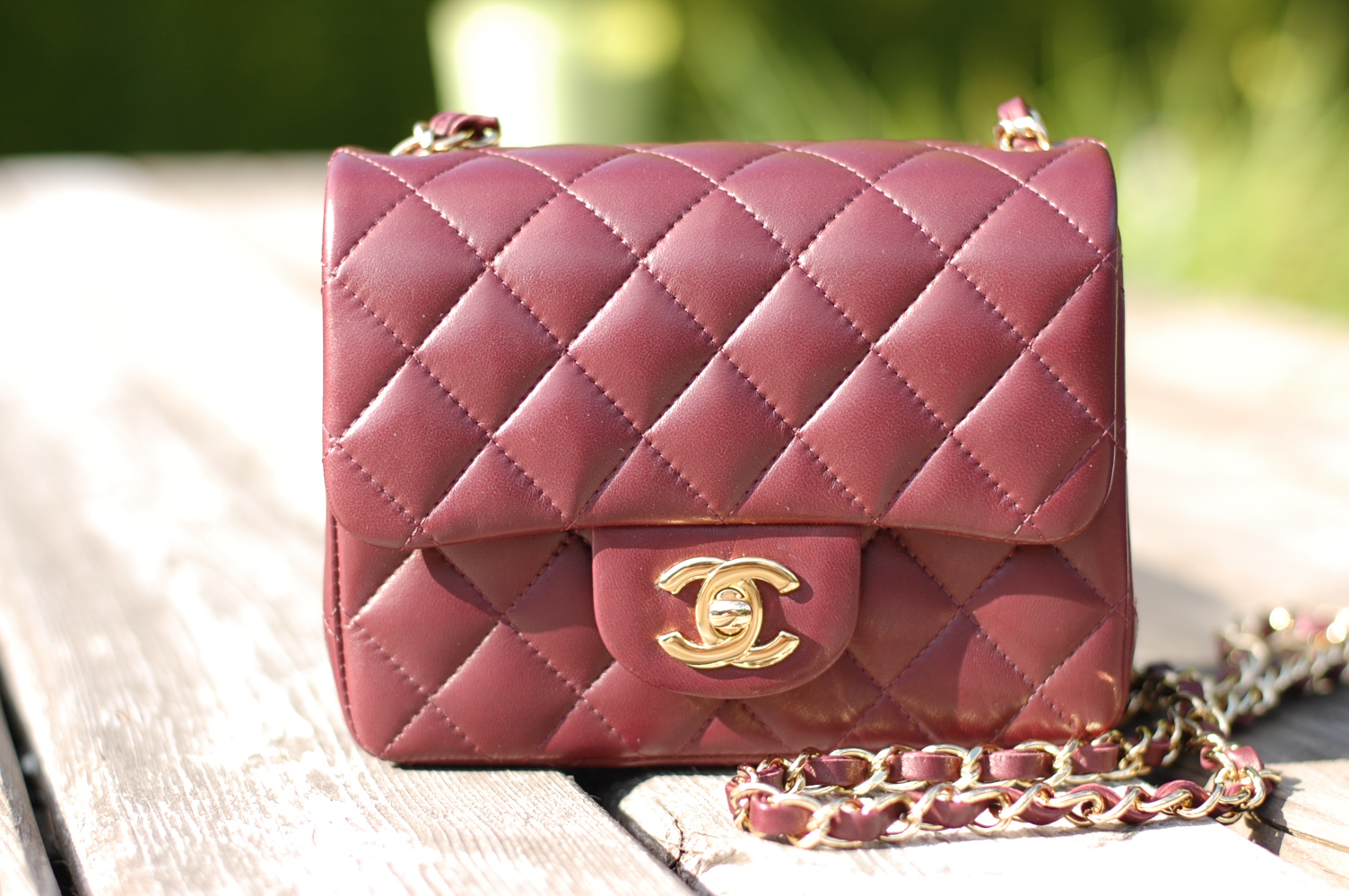 chanel mini flap square