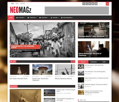 Neo Magz Blogger Templates by Uong Jowo