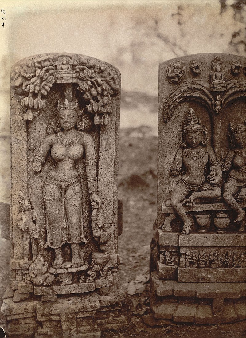 Two Sculptured Slabs from Pakbirra Village, Manbhum District (Now in Purulia District), Bengal - 1872