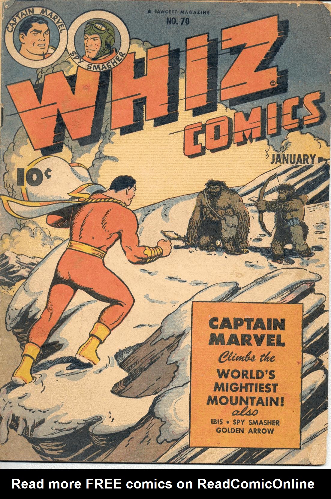 Read online WHIZ Comics comic -  Issue #70 - 1