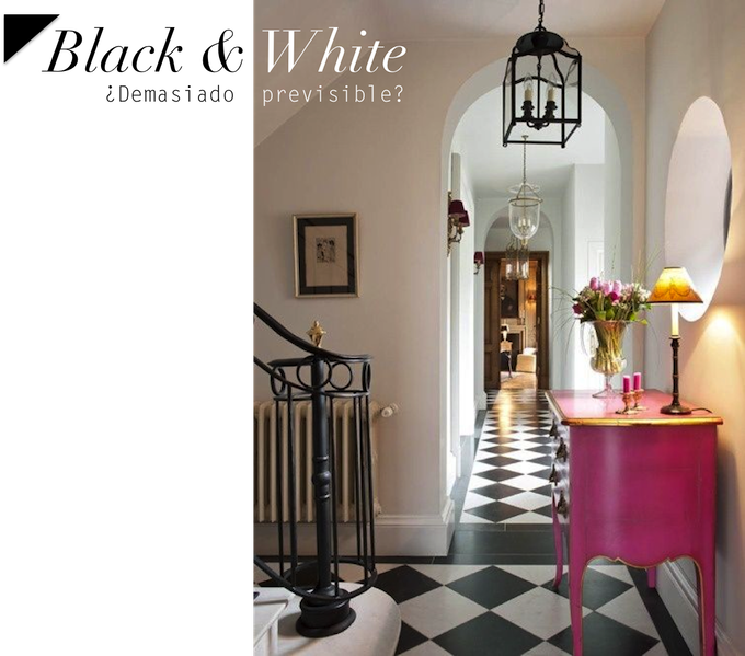 suelos blanco y negro con color