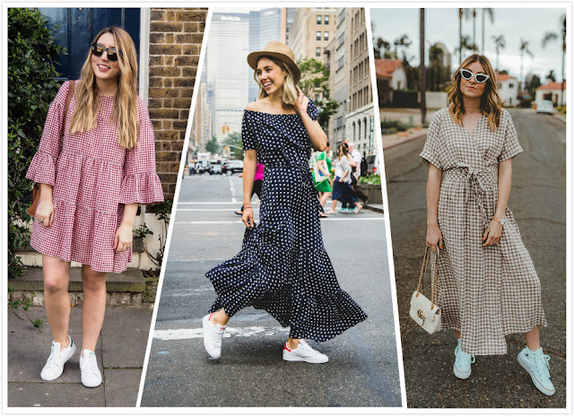 5 Tips To Wear Sneakers With Dresses - Morimiss Blog