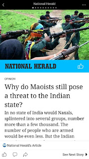 Rahul Gandhi with Naxali