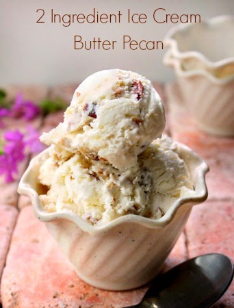 2 Ingredient Ice Cream without a Machine - Butter Pecan