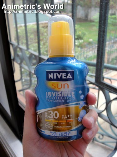 Duwen stopverf afschaffen Nivea Sun Invisible Protection Spray SPF 30 - Animetric's World