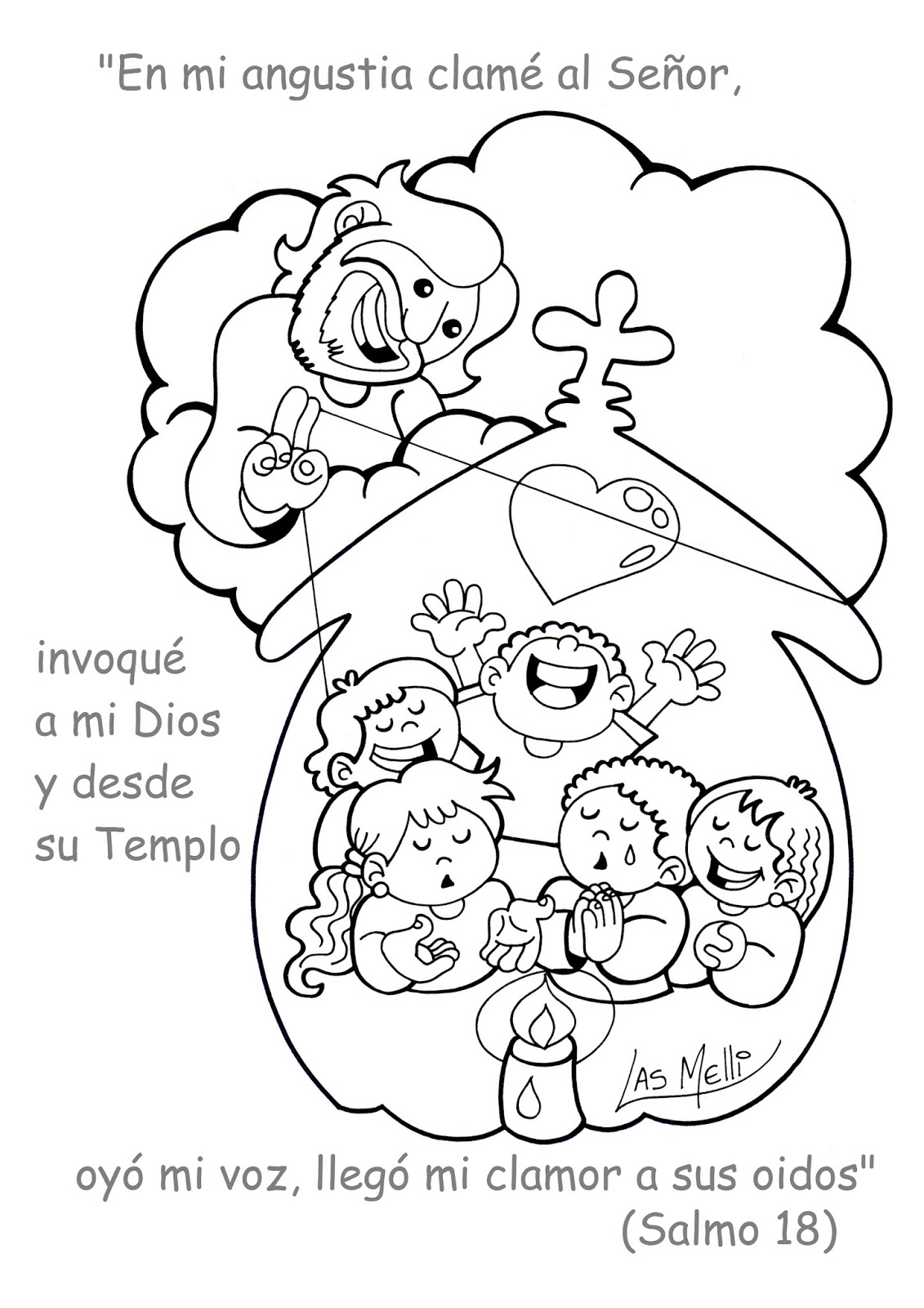 Dios Es Amor Para Colorear