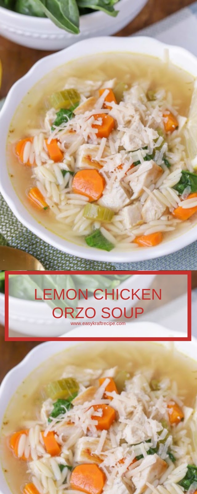 LEMON CHICKEN ORZO SOUP Easy Kraft Recipes