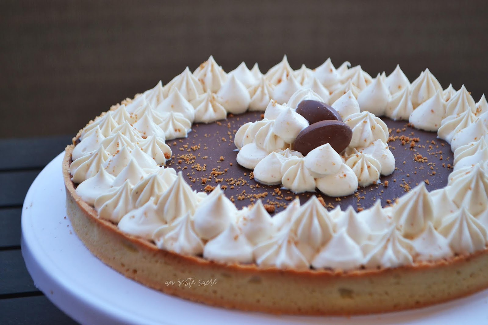 [RECETTE] Tarte chocolat/caramel & ganache au beurre de cacahuète