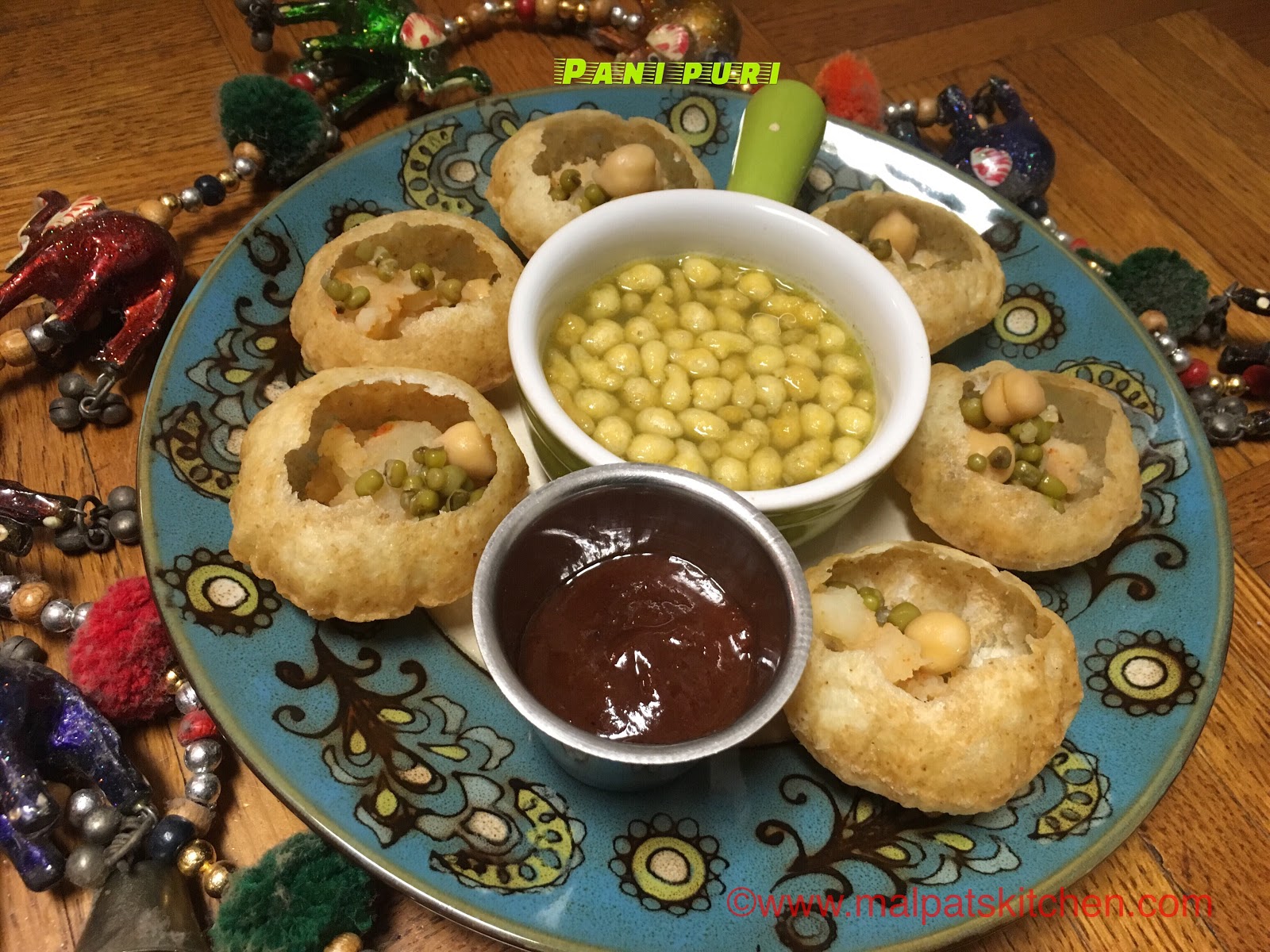 PANI PURI, how to make puris filled with spicy, tangy water Malpats