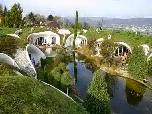 House underground futuristic organic design