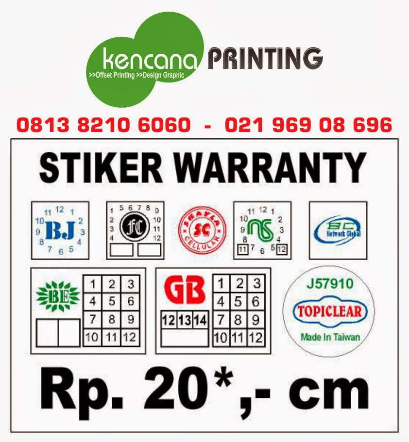 50+ Contoh Stiker Garansi, Info Penting!