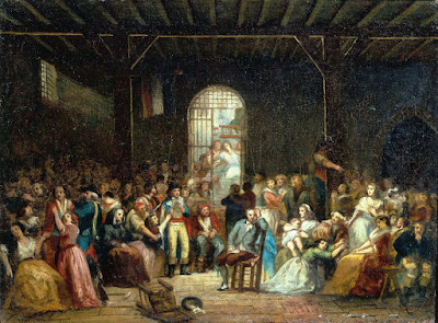 Charles-Louis Muller - Llamada a las últimas víctimas del Grande Terreur en la prisión de Saint Lazare - 1794 Charles-Louis Muller - Llamada a las últimas víctimas del Grande Terreur en la prisión de Saint Lazare - 1794