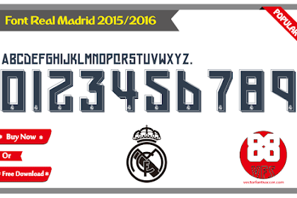 Font Vector Real Madrid 2015 / 2016