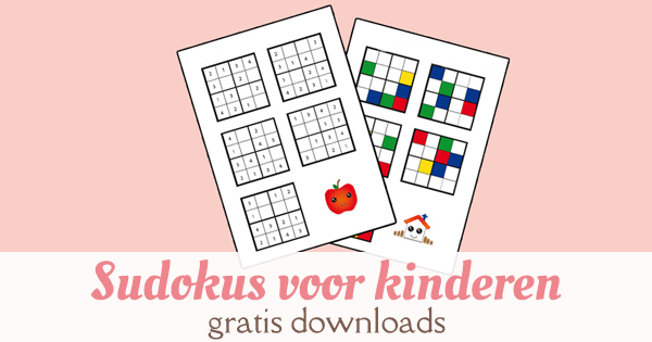 sudokus slimme kleuters gratis download