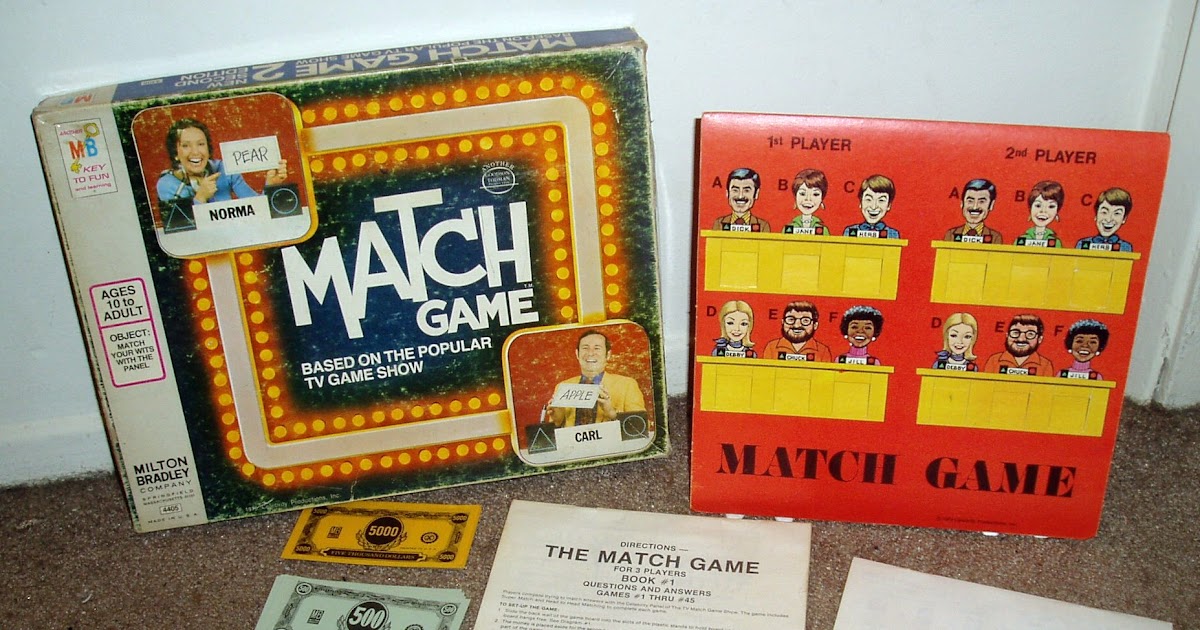 Blackrock's Toybox Game Show Board Games Match Game (1974 2nd edition)