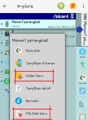 membuat folder baru di aplikasi xplore membuat folder baru di aplikasi xplore